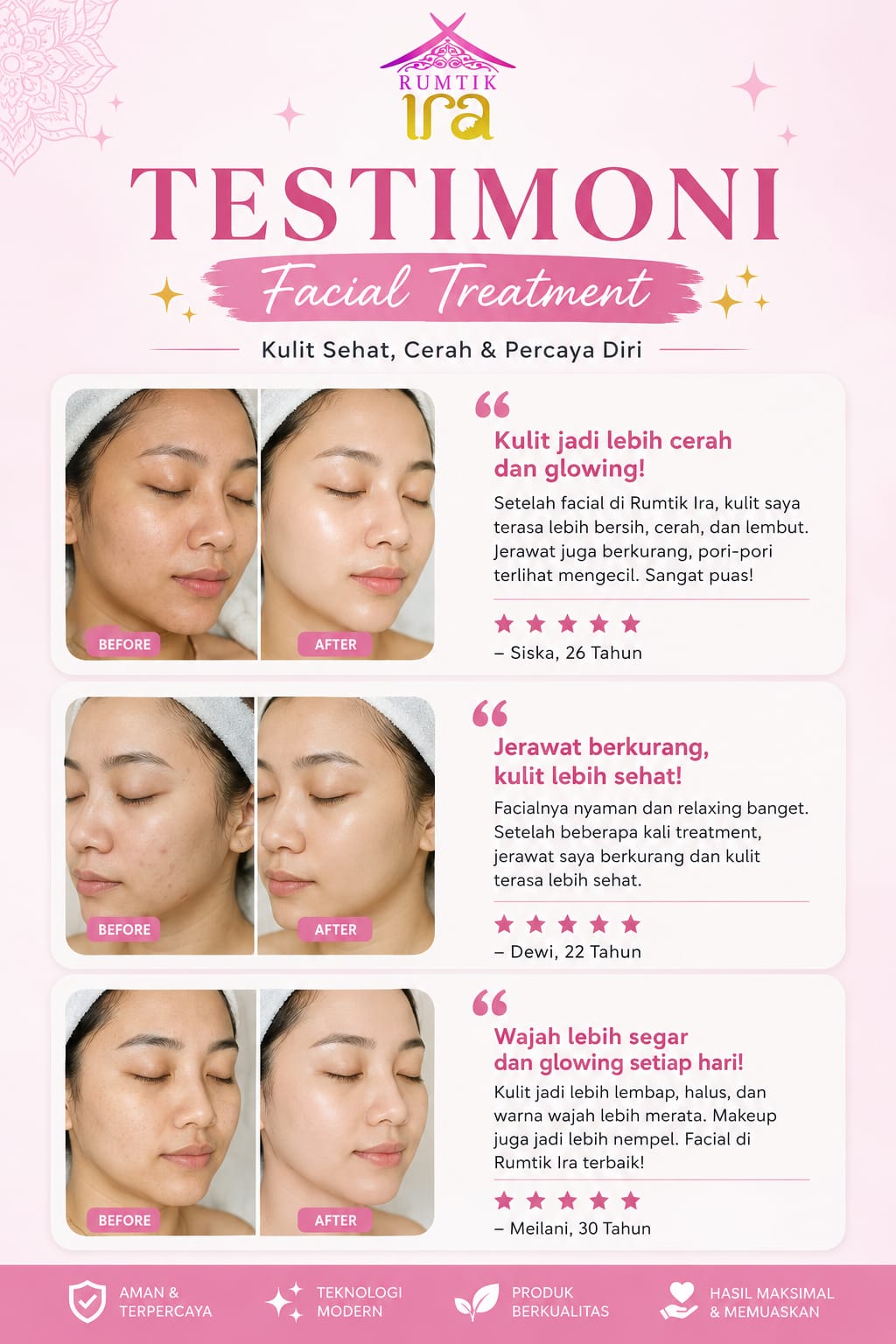 Testimoni Facial Treatment